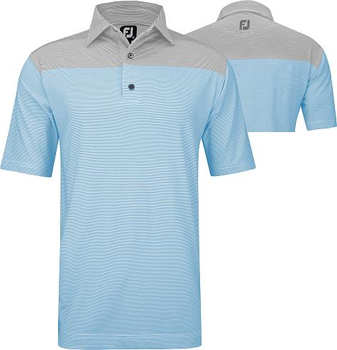 FootJoy ProDry Lisle End-On-End Block Golf Shirts - ON SALE