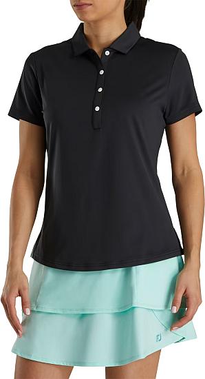 FootJoy Women's Lisle Solid Short Sleeve Golf Shirts