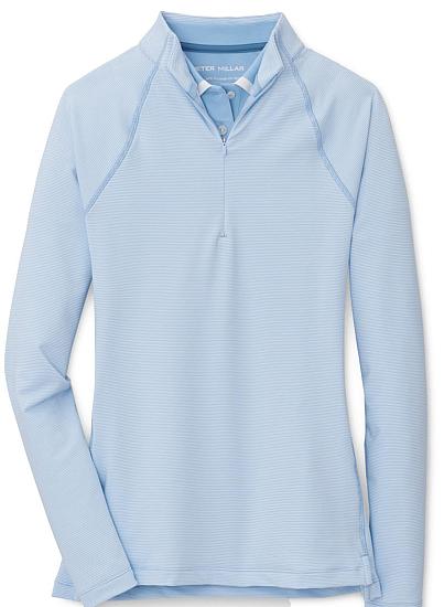 Peter Millar Women's Perth Sugar Stripe Quarter-Zip Golf Pullovers - ON SALE