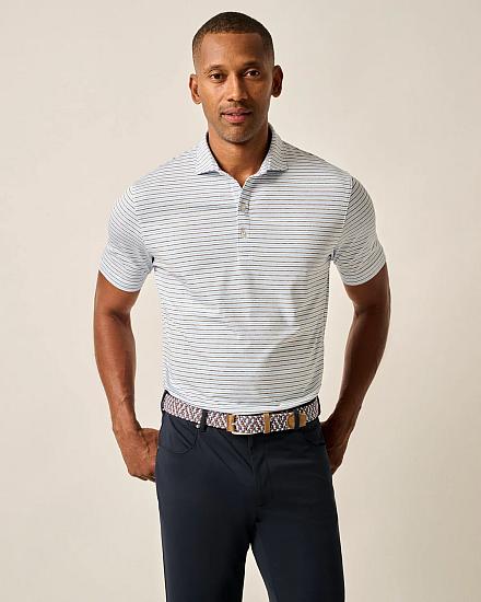 johnnie-O Vik Stripe Performance Jersey Golf Shirts