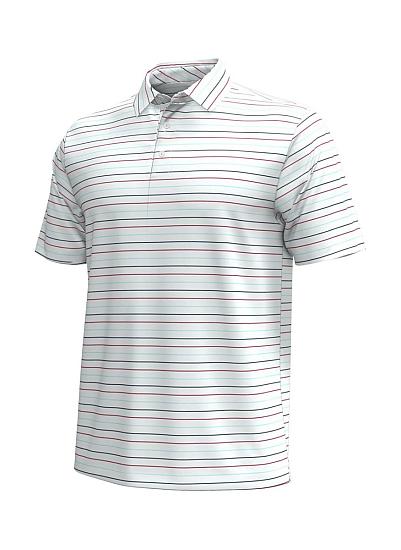 Under Armour T2 Green Trace Stripe Golf Shirts - ON SALE