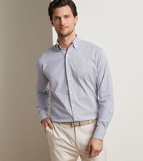 Peter Millar Hanford Performance Twill Sport Shirts