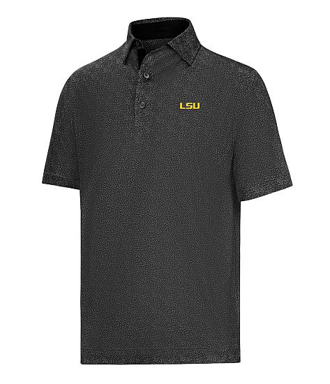 FootJoy Speckle Lisle Print Golf Shirts - LSU